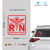 Professional RN Sign for Vehicle Safety